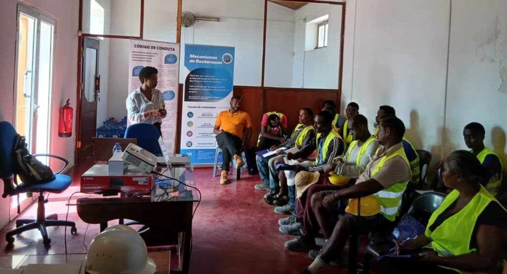 Formação sobre VBG, EAS/AS, VCC e segurança laboral reforça cultura de prevenção no setor da construção civil